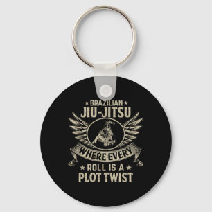Brasilianisches Jiu-Jitsu BJJ, wo jede Rolle eine Schlüsselanhänger