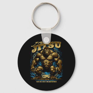 Brasilianisches Jiu Jitsu __ Cooler MMA-Kämpfer Ag Schlüsselanhänger