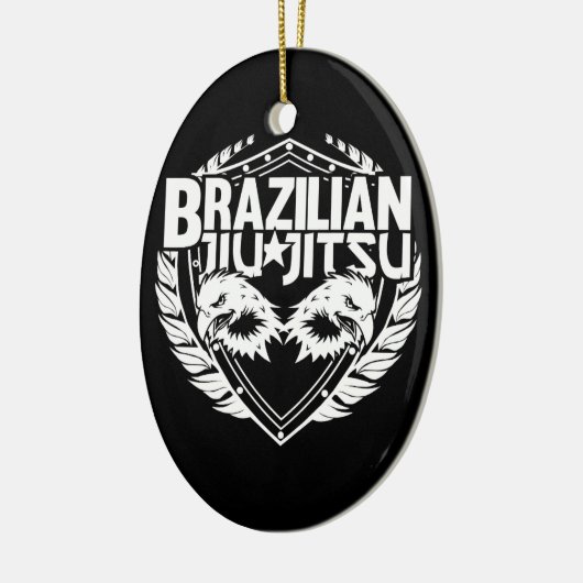 Brasilianisches Jiu Jitsu Emblem Keramikornament (Links)