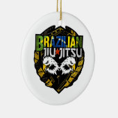 Brasilianisches Jiu Jitsu Emblem Keramikornament (Rechts)