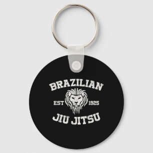 Brasilianisches Jiu Jitsu Est 1925 Löwenkopf-Klass Schlüsselanhänger