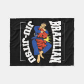 Brasilianisches Jiu-Jitsu Fleecedecke (Vorderseite (Horizontal))