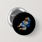 Brasilianisches Jiu Jitsu Hai Löwe Button (Vorne & Hinten)