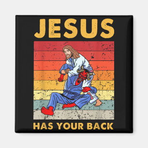 Brasilianisches Jiu Jitsu Jesus Hat Deinen Rücken  Magnet