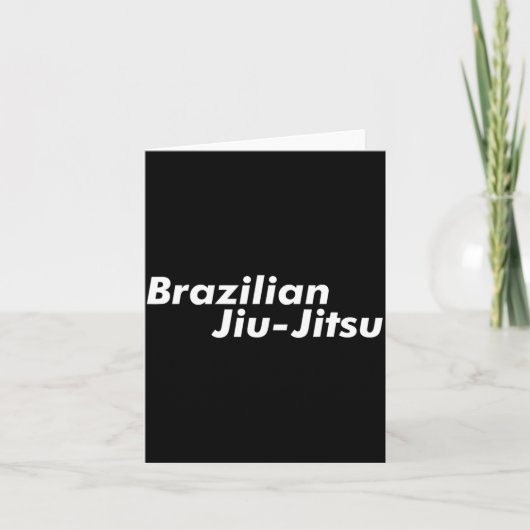 Brasilianisches Jiu Jitsu Karte (Vorderseite)