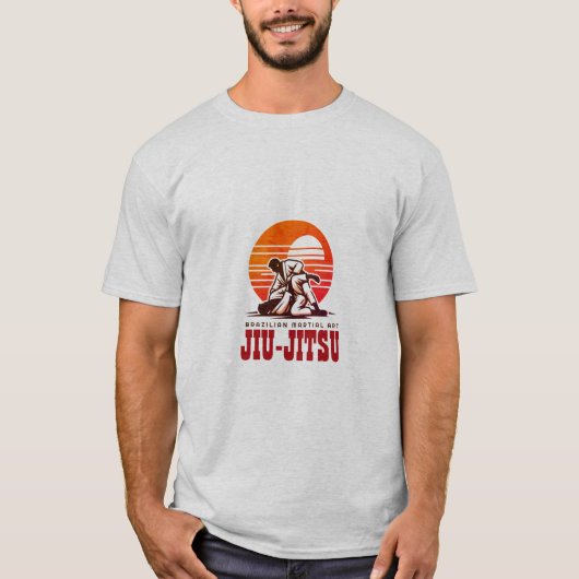 Brasilianisches Jiu-jitsu-Logo für Kampfkunst T-Shirt (Vorderseite)