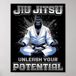 Brasilianisches Jiu Jitsu MMA und großes Grappling Poster