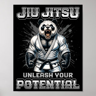 Brasilianisches Jiu Jitsu MMA und starkes Grapplin Poster