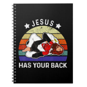 Brasilianisches Jiu Jitsu Shirt Jesus Shirt Jesus Notizblock