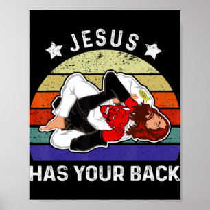 Brasilianisches Jiu Jitsu Shirt Jesus Shirt Jesus  Poster