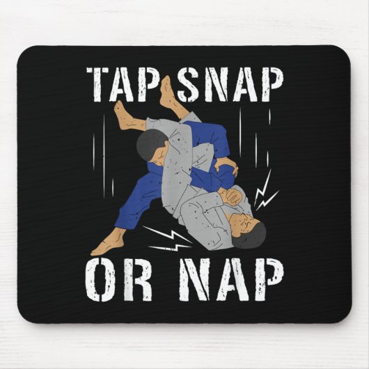 Brasilianisches Jiu Jitsu Tap Snap oder Nap BJJ Mi Mousepad (Vorne)