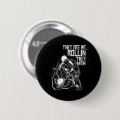 Brasilianisches Jiu Jitsu und BJJ Button (Vorne & Hinten)