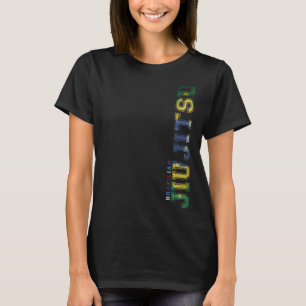 Brasilianisches Jiu Jitsu Vintage Brasilien-Flagge T-Shirt
