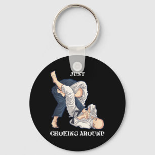 Brasilianisches Jiu-Jitsu-Würgen lustiges MMA-Gesc Schlüsselanhänger
