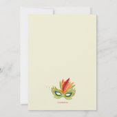 Brasilianisches Karneval-Prom Einladung (Rückseite)