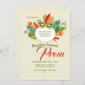 Brasilianisches Karneval-Prom Einladung (Vorne/Hinten)