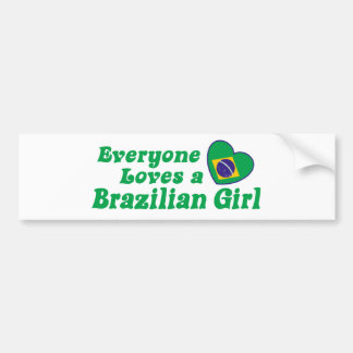 Brasilianisches Mädchen Autoaufkleber