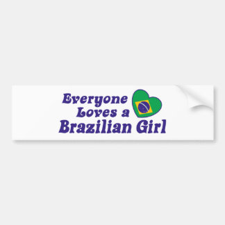 Brasilianisches Mädchen Autoaufkleber