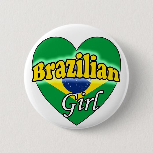 Brasilianisches Mädchen Button (Vorderseite)