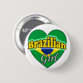 Brasilianisches Mädchen Button (Vorne & Hinten)