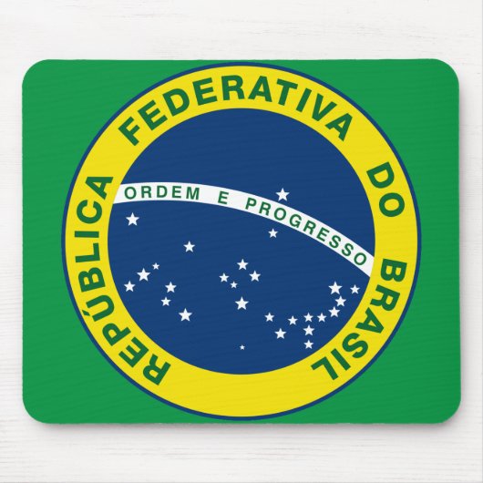 Brasilianisches nationales Siegel Mousepad (Vorne)