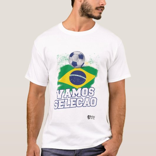 Brasilianisches Nationalteam Fan White T-Shirt (Vorderseite)