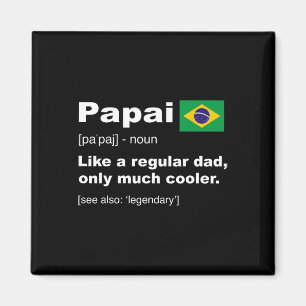 Brasilianisches Papa-Definitions-Shirt Lustiger Va Magnet