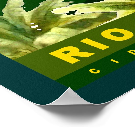 brasilianisches Plakatdesign Poster (Ecke)