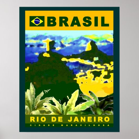brasilianisches Plakatdesign Poster (Vorne)