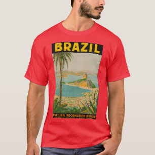 Brasilianisches Reiseplakat T-Shirt