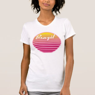Brasilianisches Retro-Reiseposter T-Shirt