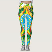 Brasilianisches Wappen Leggings (Vorderseite)