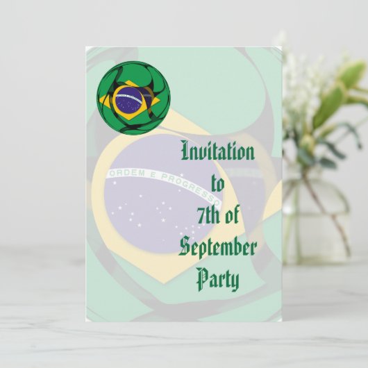 Brasilien 1 einladung (Stehend Vorderseite)