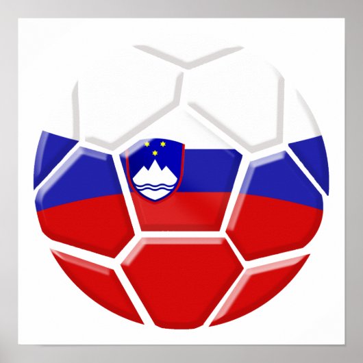 Brasilien 2014 Weltmeisterschaft Fußball Slowenisc Poster (Vorne)
