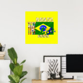 Brasilien 32 Land Qualifying 2010 Fußball Geschenk Poster (Heimbüro)