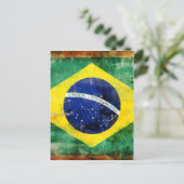 Brasilien - alte Flagge Postkarte (Stehend Vorderseite)