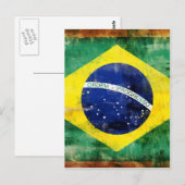 Brasilien - alte Flagge Postkarte (Vorne/Hinten)