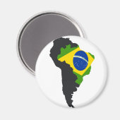 Brasilien Amerika Magnet (Vorderseite/Rückseite)
