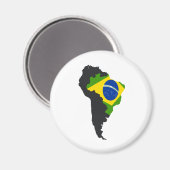 Brasilien Amerika Magnet (Vorderseite/Rückseite)