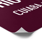 Brasilien, Auberginenplakat Poster (Ecke)