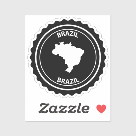 Brasilien Aufkleber (Blatt)