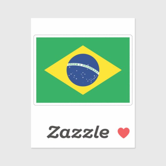 Brasilien Aufkleber (Blatt)