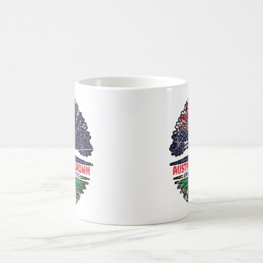 Brasilien Australisch Australien Tree Roots Kaffeetasse (Mittel)