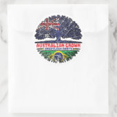 Brasilien Australisch Australien Tree Roots Runder Aufkleber (Tasche)