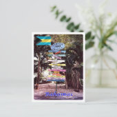 Brasilien - Bahamas - Direktionsschild - Postkarte (Stehend Vorderseite)