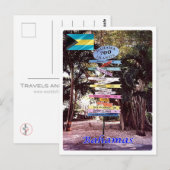 Brasilien - Bahamas - Direktionsschild - Postkarte (Vorne/Hinten)