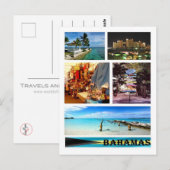 Brasilien - Bahamas - Mosaik - Postkarte (Vorne/Hinten)