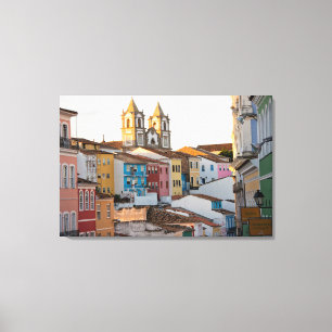 Brasilien, Bahia, Salvador, Die Älteste Stadt Leinwanddruck