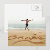 BRASILIEN. Barechest man mit einem Anzug Postkarte (Vorne/Hinten)