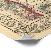 Brasilien, Bolivien, Paraguay, Uruguay, Karte von  Poster (Ecke)